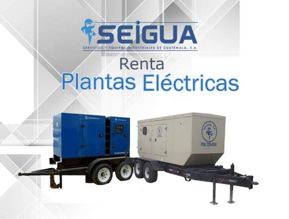 Renta de plantas electricas, equipos electrogenos.