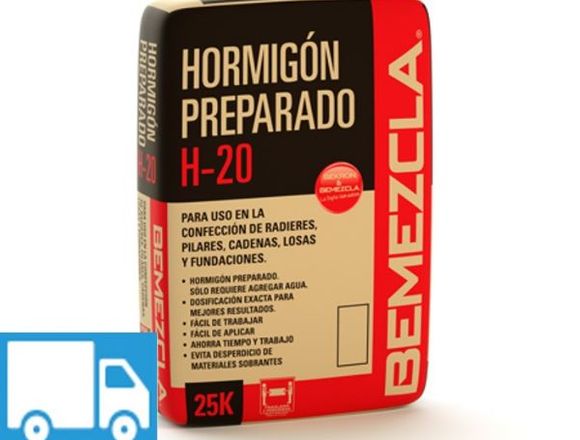 OFERTA!!! HORMIGON PREPARADO H-20 25KG BEMEZCLA