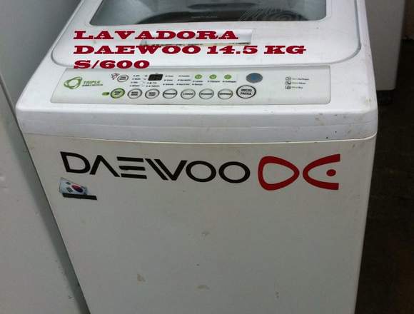 Lavadora 14.5 Kilos Daewoo