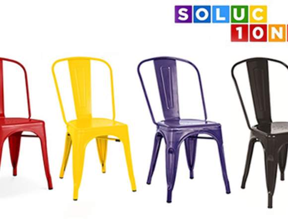 Silla TOL, diseño, acero, varios colores