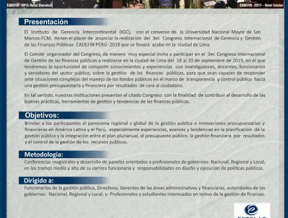 CONGRESO DE GERENCIA Y GESTIÓN DE FINANZAS 