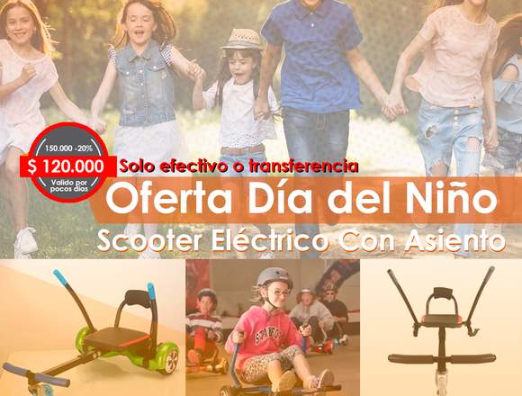 Scooter Eléctrico Con Asiento