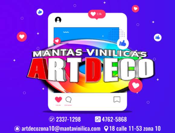 MANTAS VINILICAS ART DECO