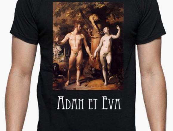 Camiseta hombre "Adan y Eva"