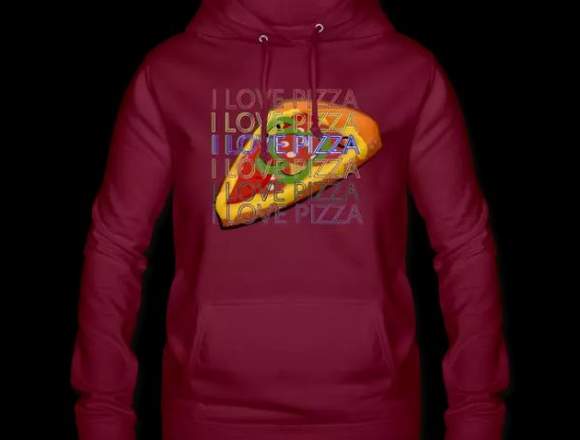 sudadera mujer I love Pizza