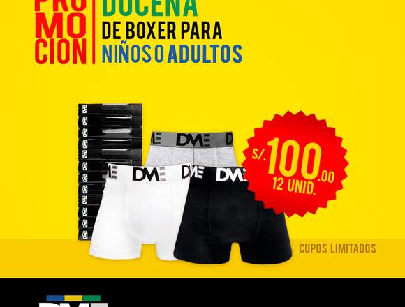 PROMOCIÓN POR DOCENA en boxer