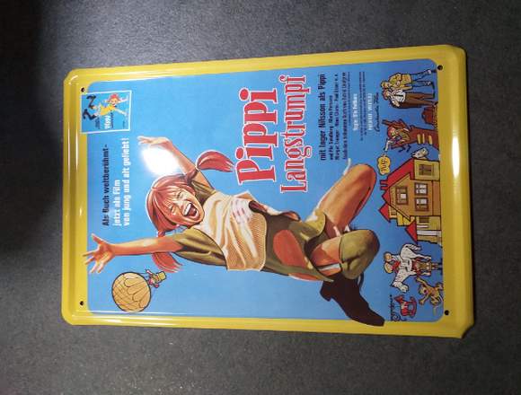 Blechschild Pippi Langstrumpf 