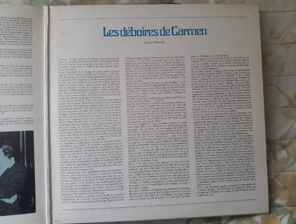 VINILO "CARMEN"    GEORGES BIZET