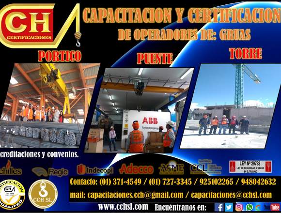 CERTIFICACION DE OPERADORES DE MONTACARGAS