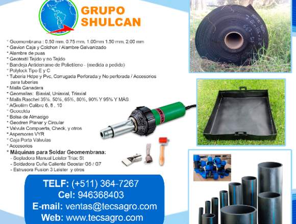 Venta e Instalacion de Geomembrana Hdpe y Pvc