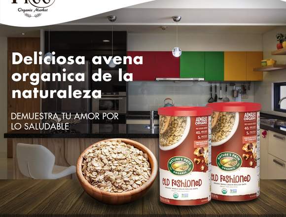 Avena orgánica natural