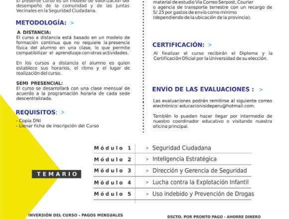 CURSO DE SEGURIDAD CIUDADANA  