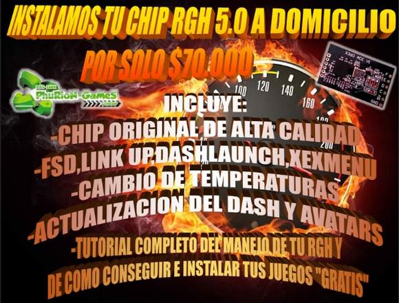 PROGRAMACION,ACTUALIZACION,CHIP,RGH,5.0 XBOX 360 