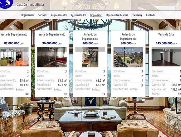SITIO WEB PARA CORRETAJE DE PROPIEDADES