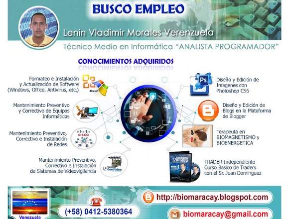 Analista Programador y Terapeuta en Biomagnetismo