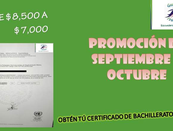 CERTIFICADOS DE BACHILLERATO EN UN MES GARANTIZADO