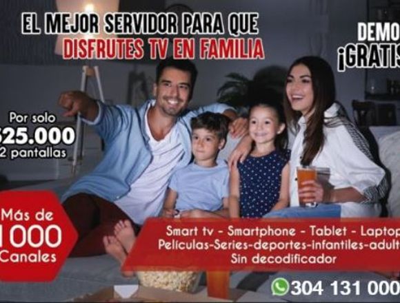 Televisión Ip (necesitas Solo Conexión De 3 Megas)