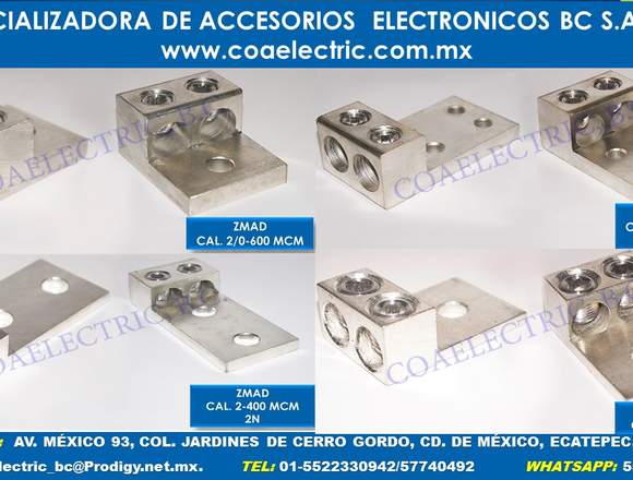 ZAPATAS MECÁNICAS DE 2 CONDUCTORES