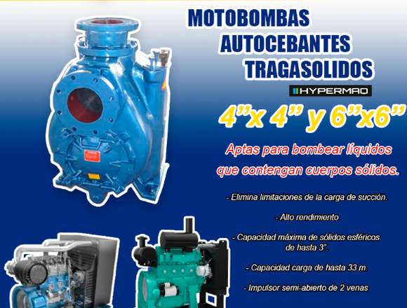 Motobombas Autosebantes Tragasolidos.