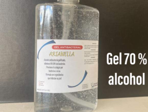 Gel antibacterial 70%alcohol 