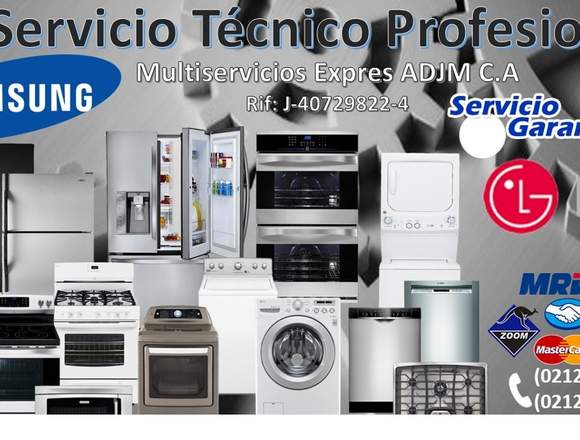 Servicio Técnico de Lavadora Secadora LG Y SAMSUNG