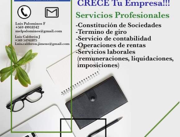 Servicios contables, laborales y otros…