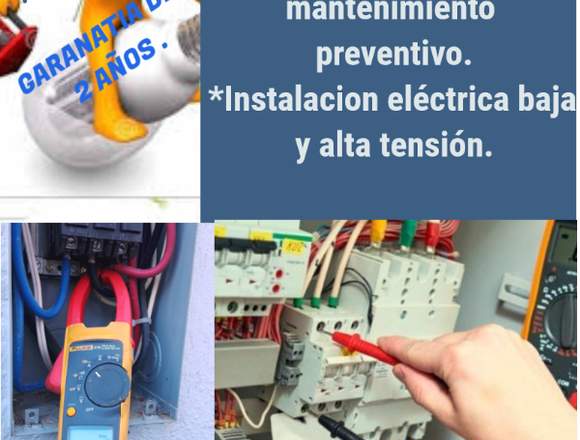 Servicio de electricista  garantizado 0985626061