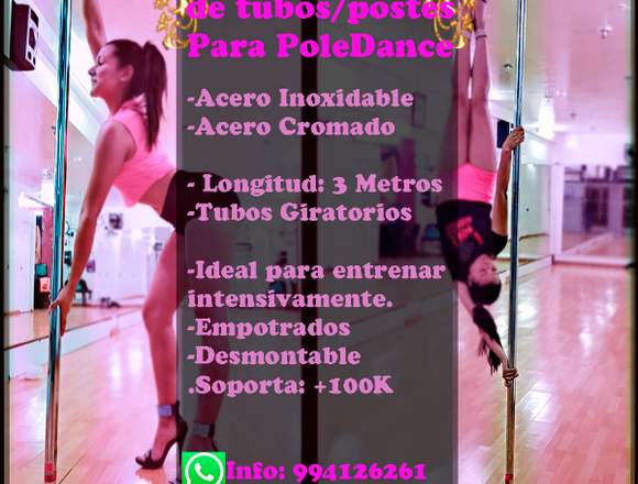 Tubos postes de Pole Dance