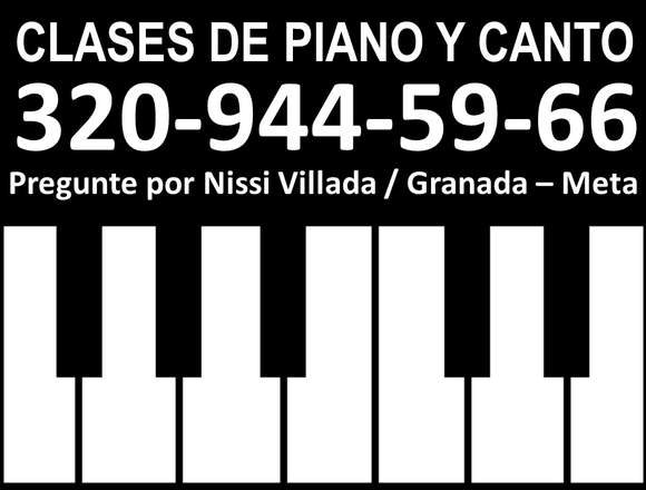 clases de piano y canto