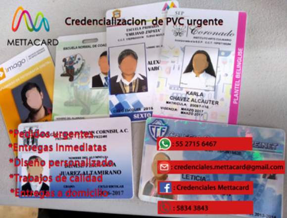 CREDENCIALES PVC ESCOLARES 