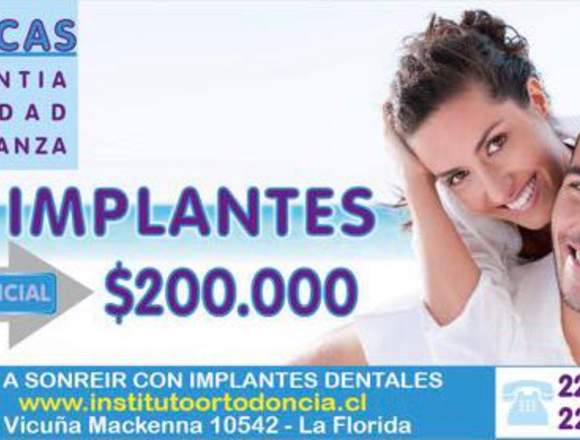 Implantes Dentales Instituto de Ortodoncia 