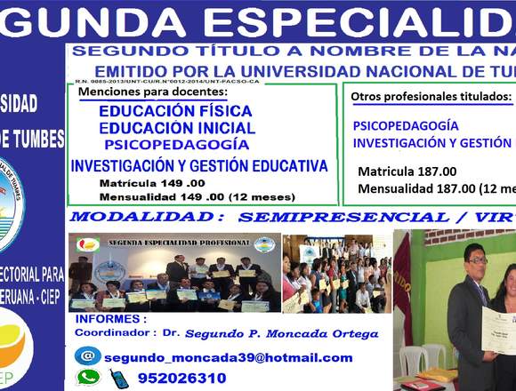 2 ESPECIALIDAD para DOCENTES 