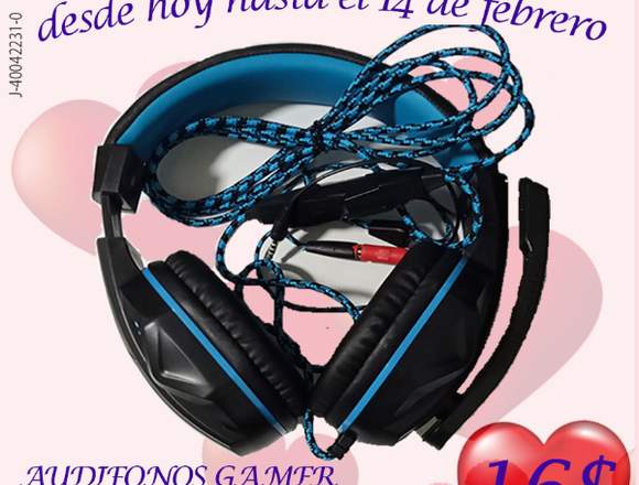 AUDIFONOS PARA GAMER XBOX, PLAY 4 PC, LAPTOP, CELU