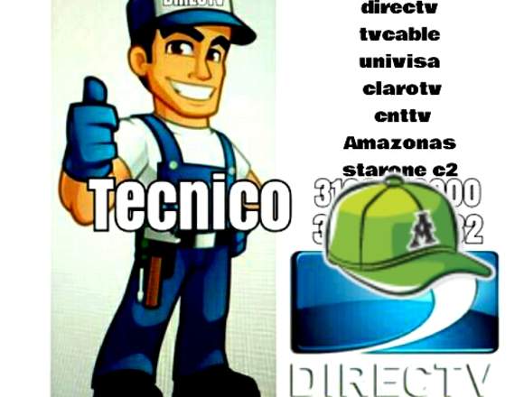 TECNICO INSTALADOR DE ANTENAS DIRECTV TVCABLE etc