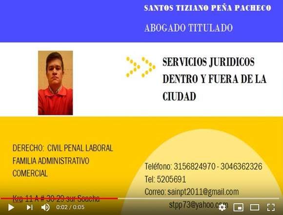 abogado titulado 3156824970 PROCESOS EN  COLOMBIA