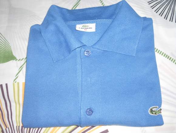 VENDO FRANELA CHEMISE MARCA LACOSTE COLOR AZUL