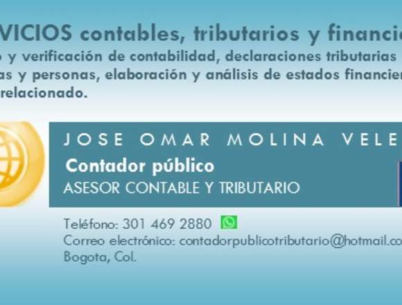 CONTADOR PUBLICO, SERVICIOS CONTABLES.