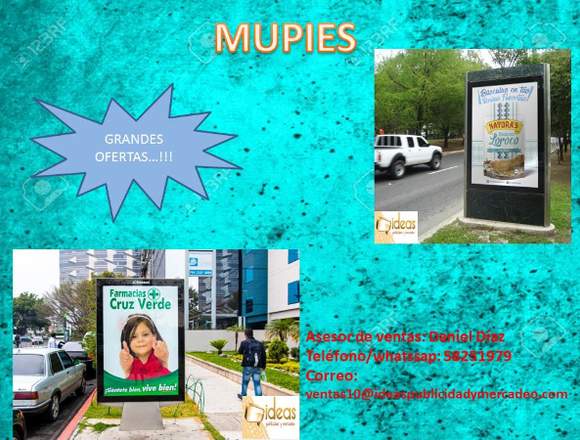 MUPIES PARA PUBLICIDAD 