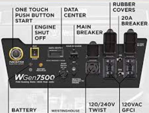 PLANTA ELÉCTRICA WESTINGHOUSE WG7500 9.5 KVA