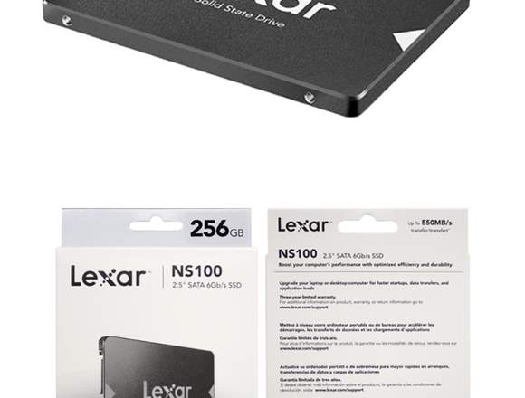 Disco SSD de 256gb marca LEXAR 