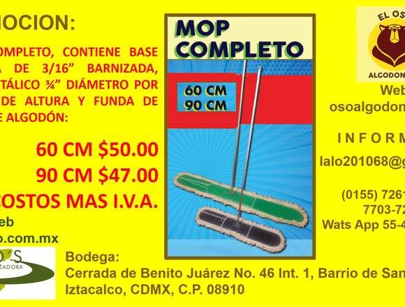 PROMOCION MOPS METALICOS COMPLETOS