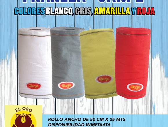 FRANELA CARPE 50 CM X 25 MTS