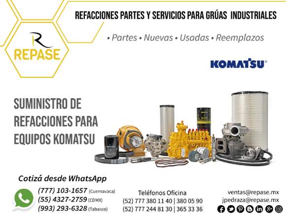 SUMINISTRO PARA EQUIPOS KOMATSU