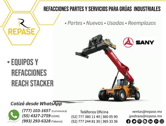 PARTES PARA REACH STACKER SANY