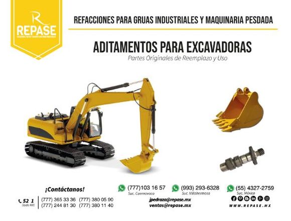 aditamentos para retroexcavadoras