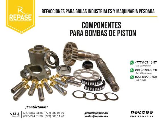 PARTES, REPUESTOS PARA BOMBAS DE PISTON REXROTH