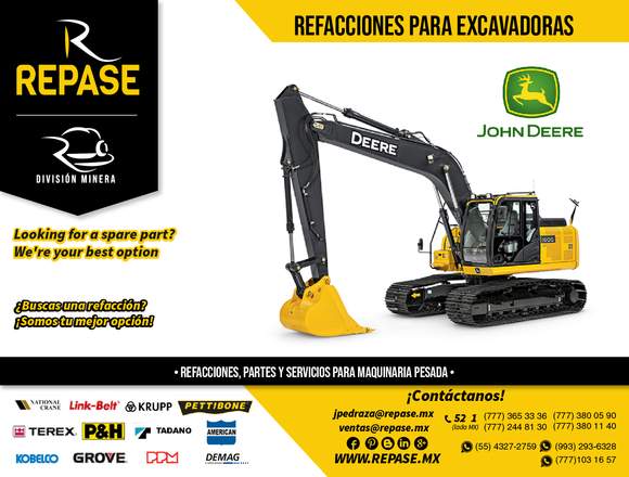 REFACCIONES PARA EXCAVADORAS.