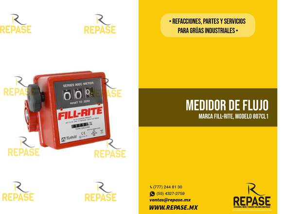 Medidor de flujo, marca Fill-Rite