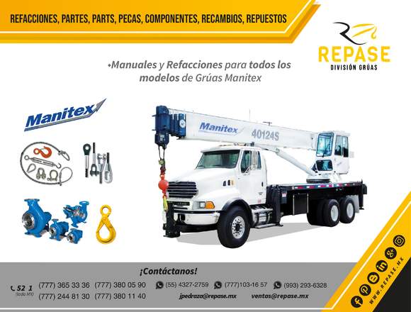 REFACCIONES PARA GRÚAS MANITEX