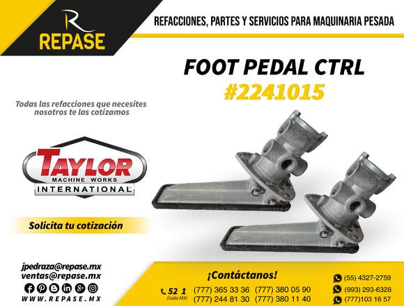 REFACCIONES PARA MAQUINARIA PESADA -PEDAL-